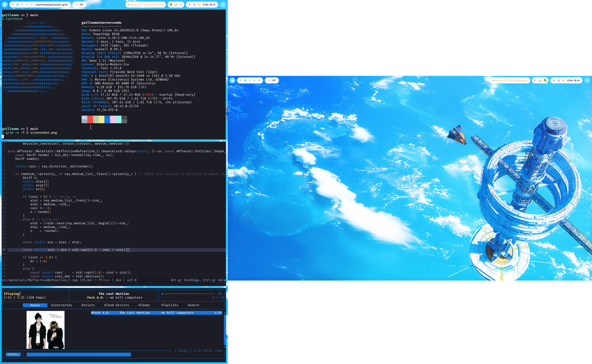 Sway with a light theme for daily use